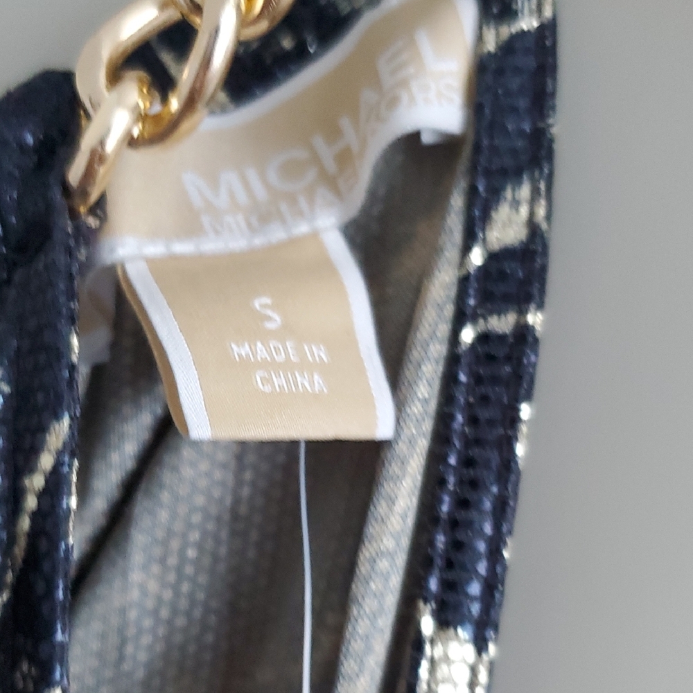 Michael Kors Pleated Metallic Halter Maxi Sundress - Picture 6 of 9
